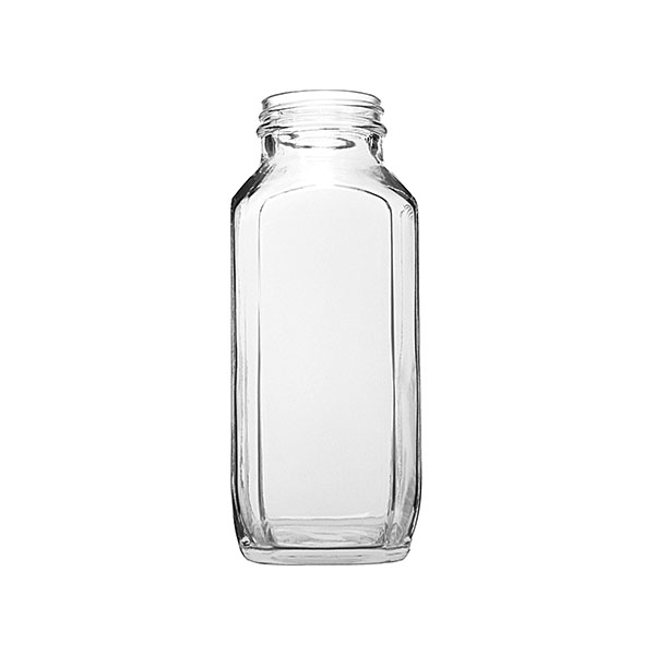 16OZ FLINT GLASS FRENCH SQUARE BOTTLE - 48-405 NECK-detail image