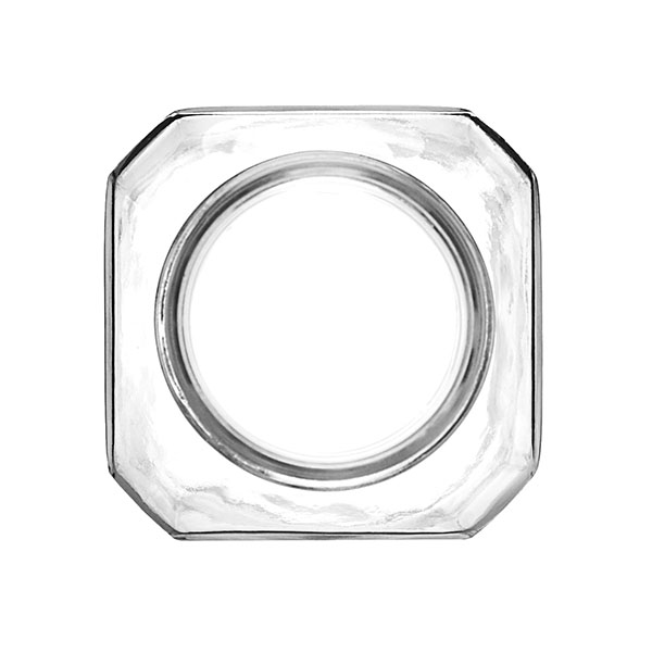 16OZ FLINT GLASS FRENCH SQUARE BOTTLE - 48-405 NECK-detail image