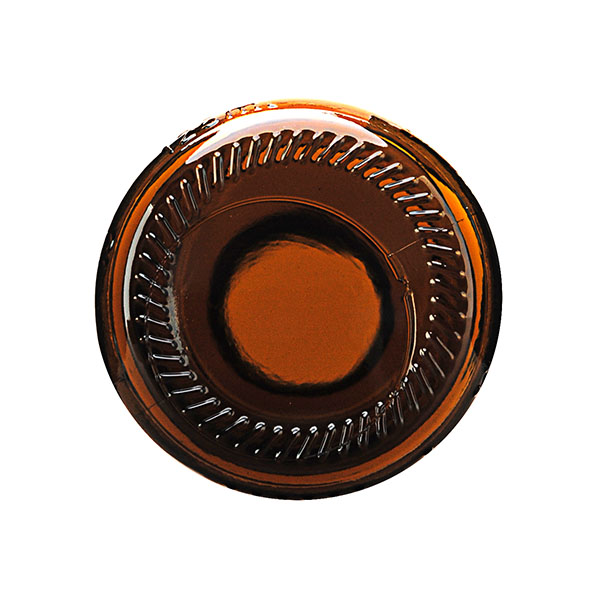 125ML AMBER GLASS SYRUP BOTTLE ROUND - 28MM NECK-detail image