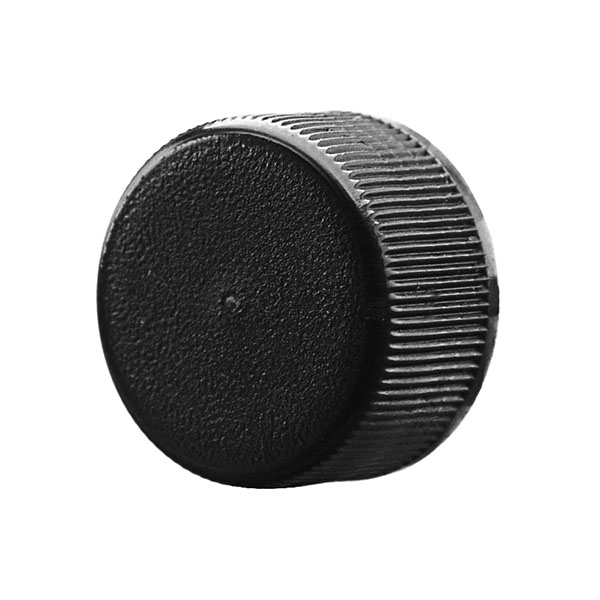 18-400 BLACK PP RIBBED SIDE / MATTE TOP CLOSURE - PE FOAM LINER