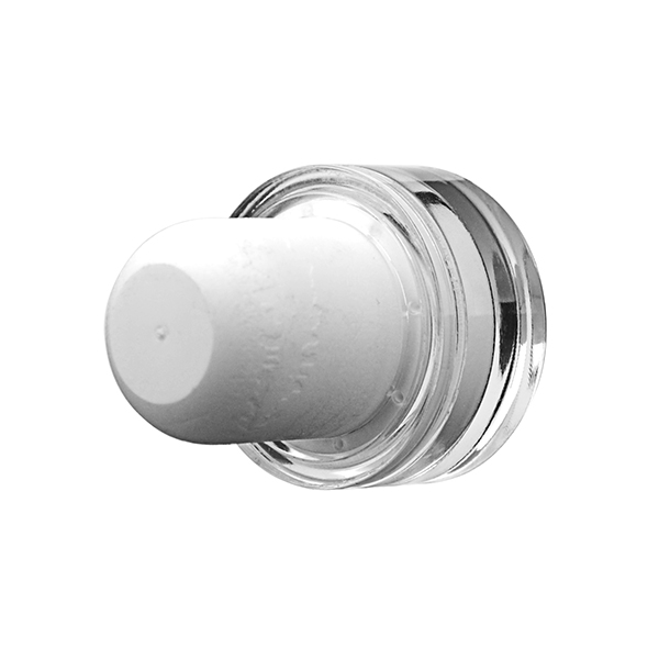 19.5MM WHITE SYNTHETIC SHANK TRANSLUCENT PLASTIC STARLIGHT BAR TOP CLOSURE-detail image