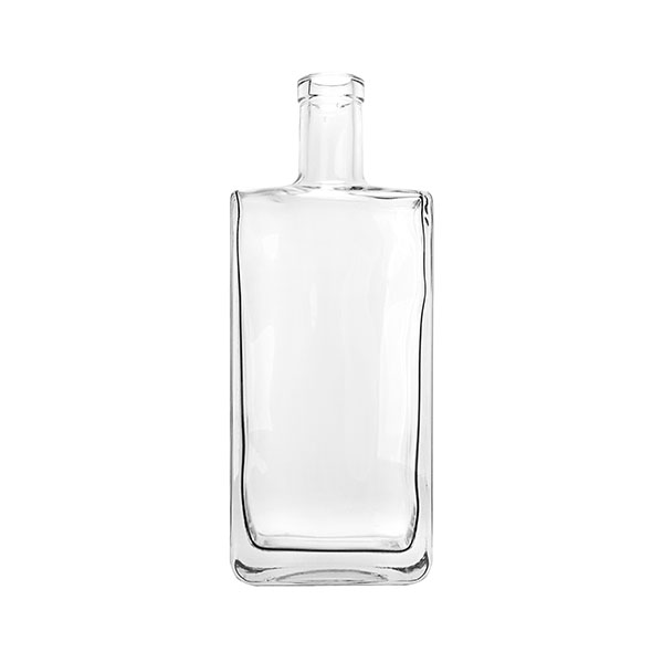 750ML EXTRA WHITE FLINT LONG ISLAND SPIRITS BOTTLE BAR TOP RECTANGULAR - 21.5MM NECK