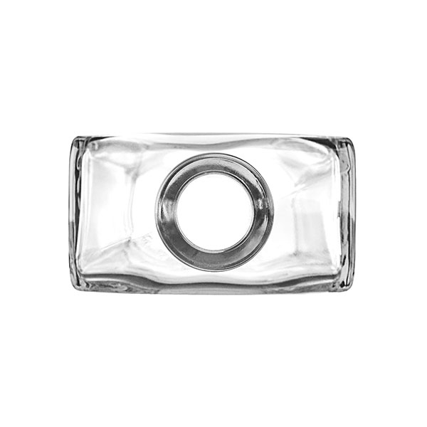 750ML EXTRA WHITE FLINT LONG ISLAND SPIRITS BOTTLE BAR TOP RECTANGULAR - 21.5MM NECK-detail image