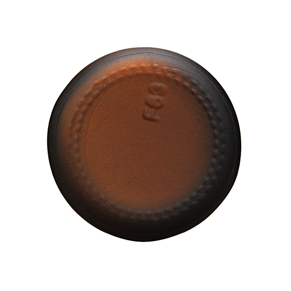 2OZ AMBER GLASS FROSTED BOSTON ROUND - 20-400 NECK-detail image