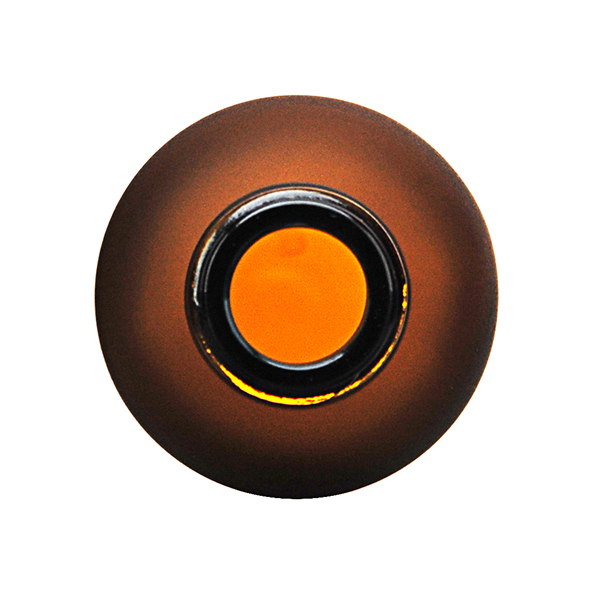 2OZ AMBER GLASS FROSTED BOSTON ROUND - 20-400 NECK-detail image