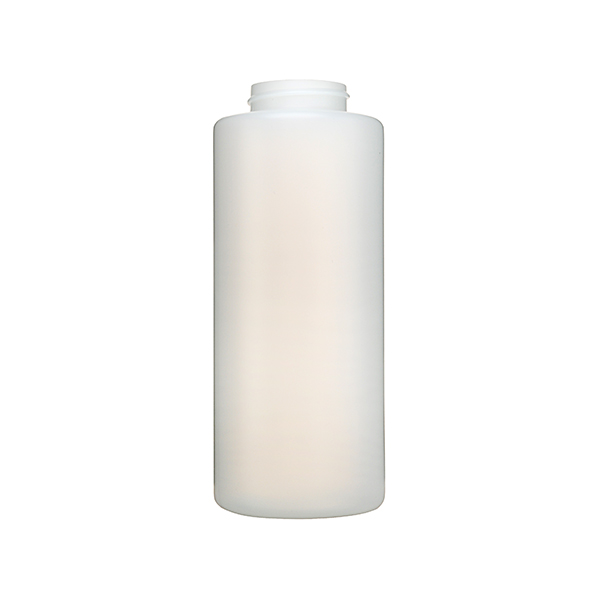 12OZ NATURAL HDPE CYLINDER - 38-400 NECK