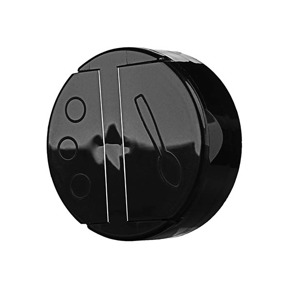 53-485 BLACK PP FLAPPER PS FOIL LINER 0.20 POUR QUICK ORIFICE