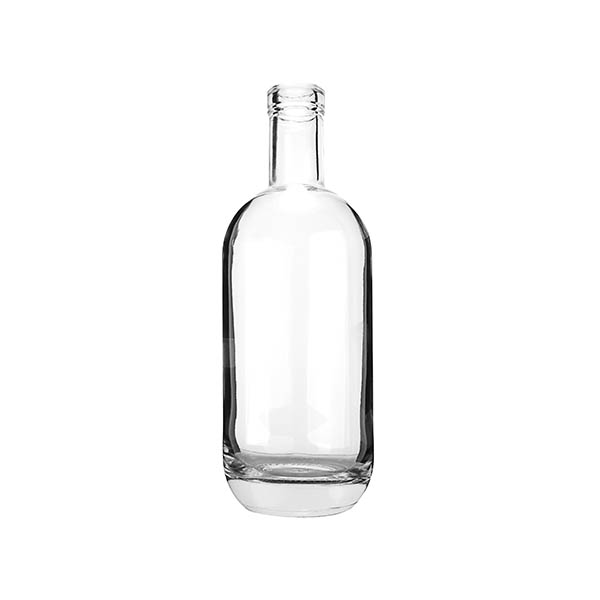 N1012962 : 750ML FLINT GLASS TAR HEEL SPIRITS BOTTLE ROUND WITH 21.5MM NECK FINISH