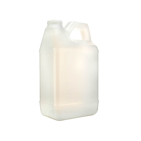 64OZ NATURAL HDPE F-STYLE BOTTLE RECTANGULAR WITH 38-400 NECK FINISH