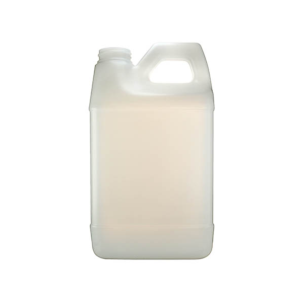64OZ NATURAL HDPE F-STYLE BOTTLE RECTANGULAR WITH 38-400 NECK FINISH-detail image