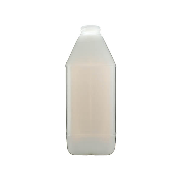 64OZ NATURAL HDPE F-STYLE BOTTLE RECTANGULAR WITH 38-400 NECK FINISH-detail image