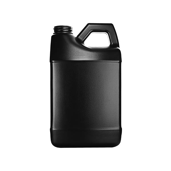 64OZ BLACK HDPE F-STYLE BOTTLE RECTANGULAR WITH 38-400 NECK FINISH-detail image
