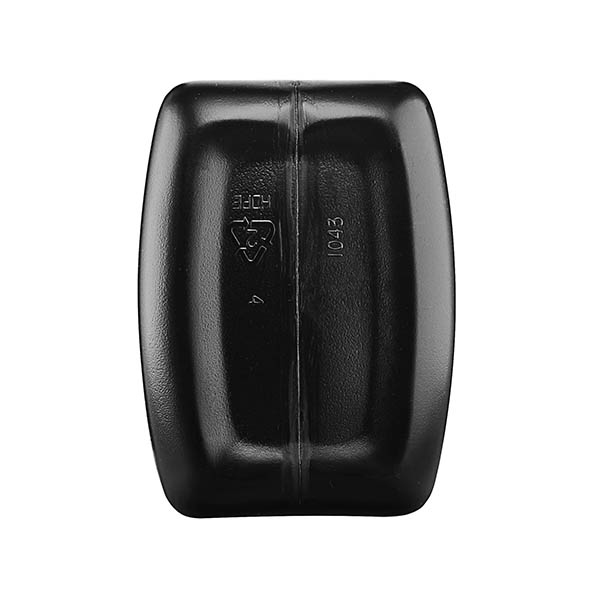 64OZ BLACK HDPE F-STYLE BOTTLE RECTANGULAR WITH 38-400 NECK FINISH-detail image