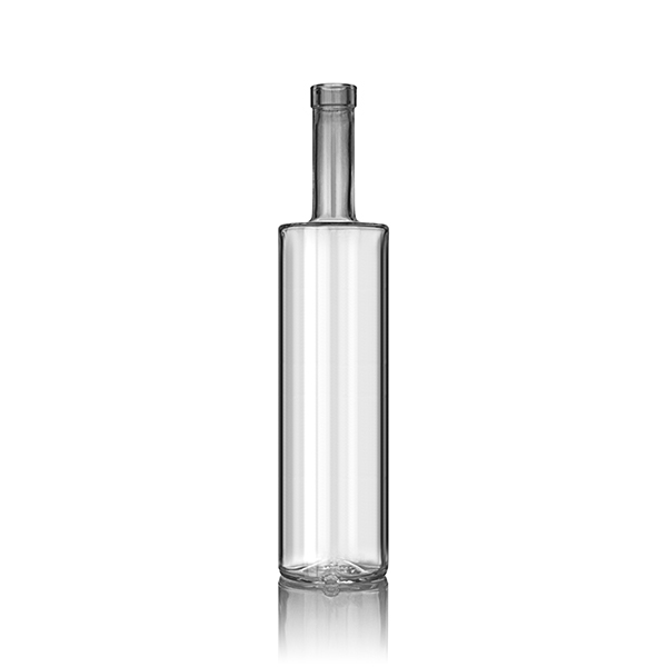 750ML FLINT GLASS CHICAGO SPIRITS BOTTLE BAR TOP ROUND  WITH 18.5MM NECK DIAMETER-detail image
