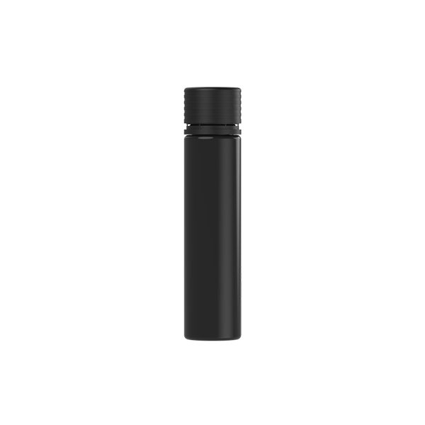 95MM OPAQUE BLACK PET SPIRAL CR TUBE WITH OPAQUE BLACK TAMPER EVIDENT BREAK OFF BAND CLOSURE
