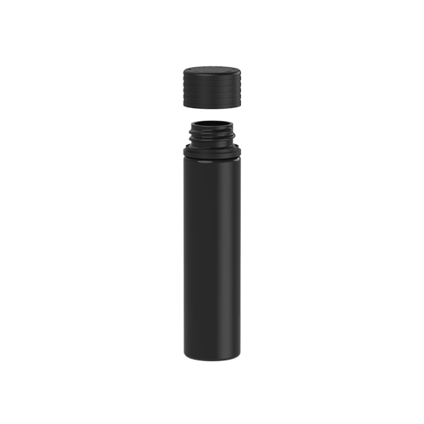 95MM OPAQUE BLACK PET SPIRAL CR TUBE WITH OPAQUE BLACK TAMPER EVIDENT BREAK OFF BAND CLOSURE-detail image